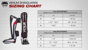 venum shinguard veličine