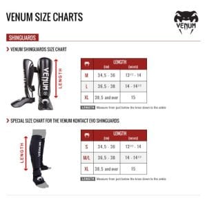 venum shinguard veličine
