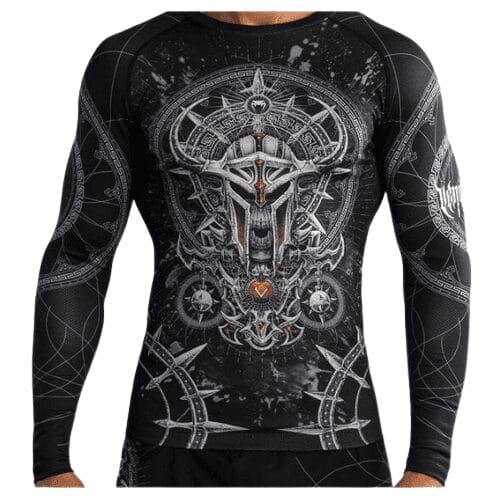 Venum Gladiator 5.0 rashguard dugi rukav black silver