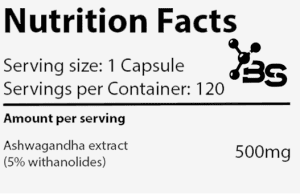 Basic Supplements Ašvaganda - sastav