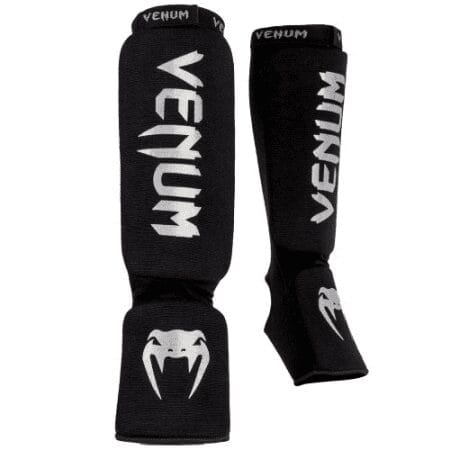 Venum Kontact Shinguards štitnici za potkoljenice black silver