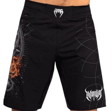 Venum - Gladiator 5.0 Fight Shorts - Black/Silver