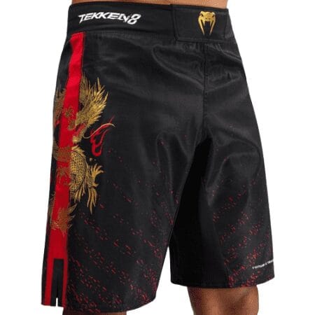Venum Tekken Marshall Law fightshorts kratke hlačice black red gold