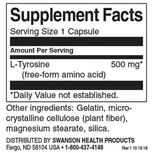 tyrosin sastav 500 mg