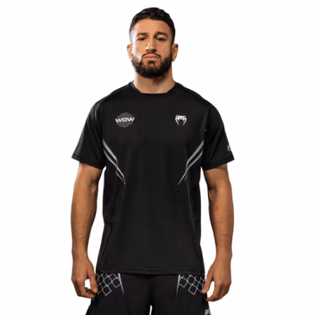 Venum x WOW FC Dry-Tech T-Shirt - Black/Silver Grey