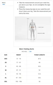 venum mma sorcevi - velicine