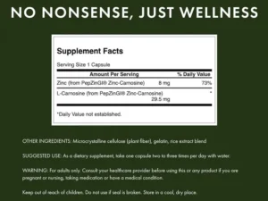 Swanson - Zinc Carnosine sastav