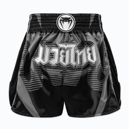 Venum Adrenaline Muay Thai Shorts - Black/Silver Grey
