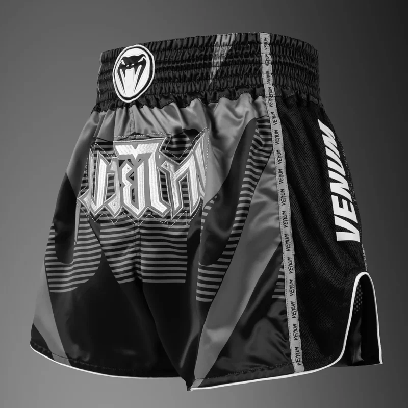 Venum - Adrenaline Muay Thai Shorts Black/Silver Grey - Slika 2