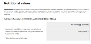 magnesij glicinat sastav