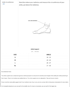 Venum steznici za zglobove - veličine
