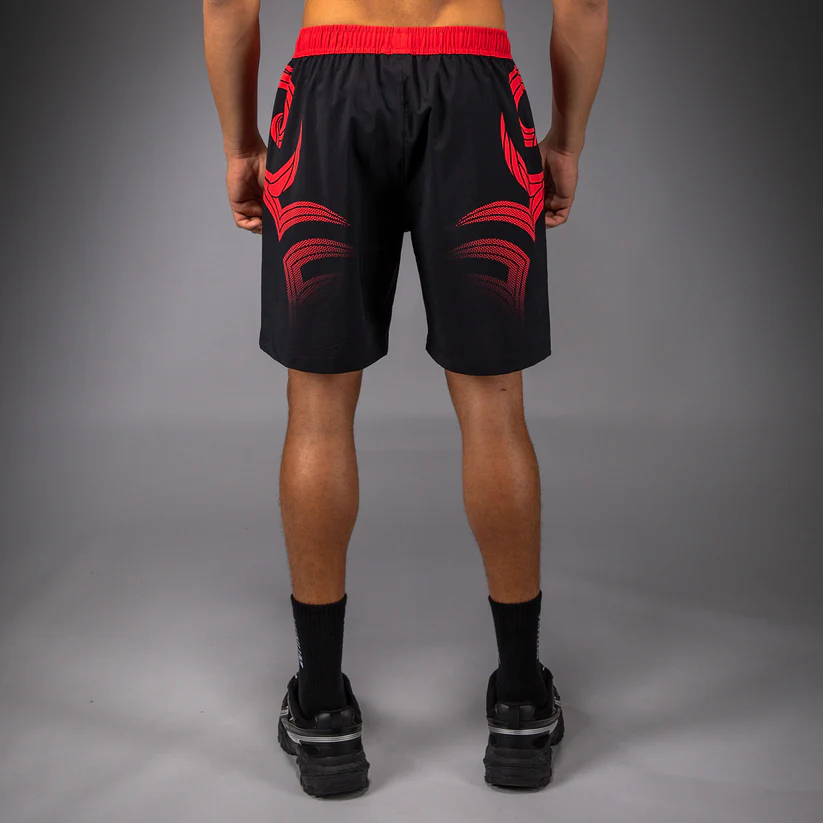 Venum x Mike Tyson Tiger Boxing Shorts - Deep Black/Intense Red - Slika 5