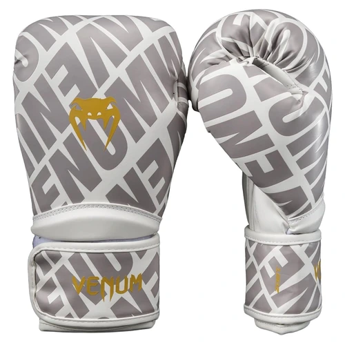 Venum Contender 1.5 XT 3D Boxing Gloves - White/ Gold